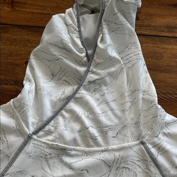 Patagonia Sunshade Pullover Hoody long sleeve size Small green white - Picture 5 of 14